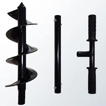 

60 * 10cm 1*Ground Drill Cold Rolled Steel For Tree Planting For Garden Drill Bits Tools & Workshop Equipment