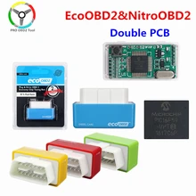 Ahorro de combustible 15% ECO OBD2 y Nitro OBD2 caja de conexión de Chip de ajuste y unidad para coches de bencina menor emisión de combustible