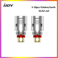 5 шт./упак. IJOY замена катушки 0.6ohm S1 катушки 1ohm S2 сетки катушки для IJOY Сатурн комплект электронных сигарет