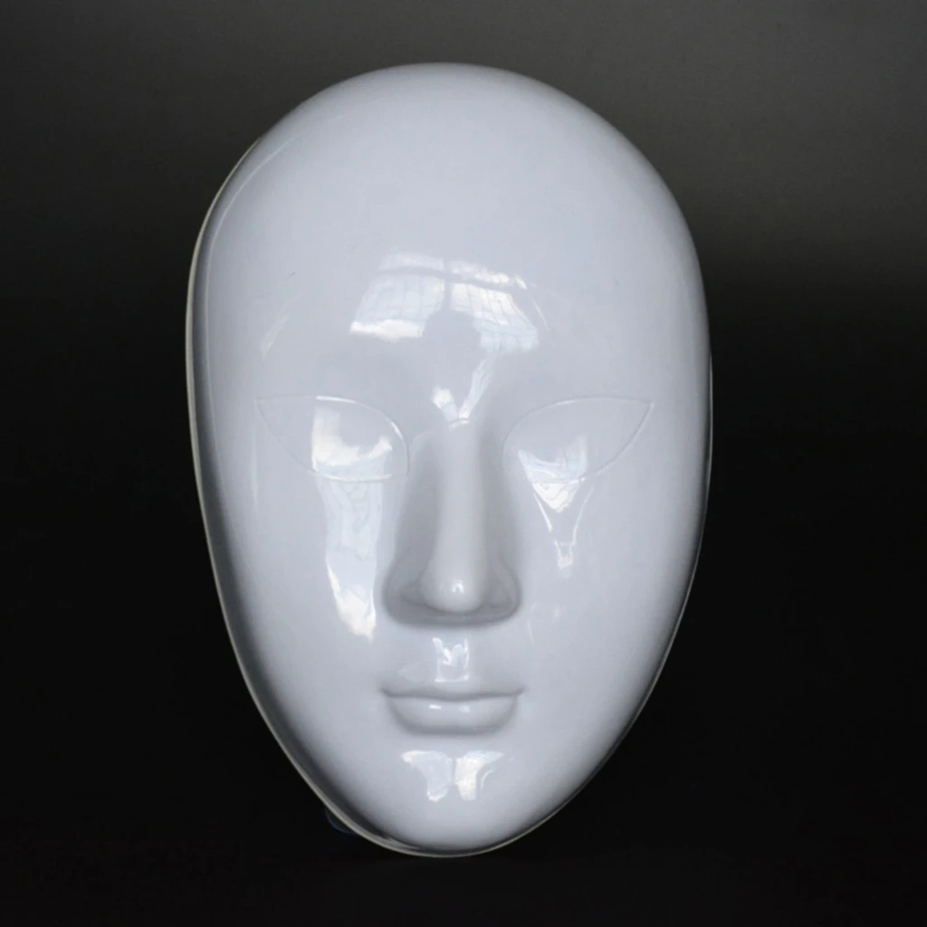 Halloween Festival Party Mask White Blank Full Face Mask Prop Costume Supply Costume Props Aliexpress