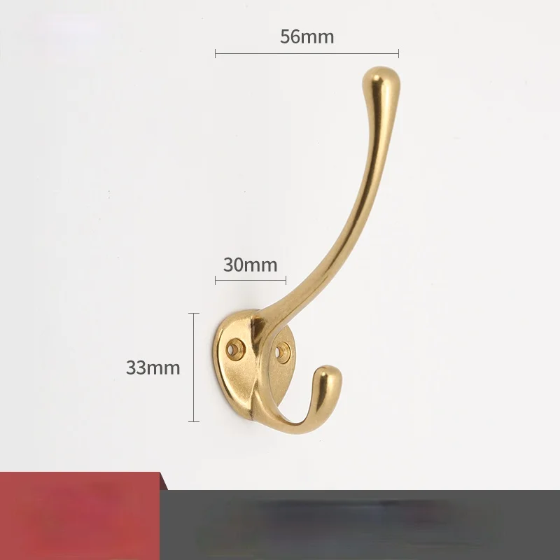 Pure Copper Hook Creative European Style Clothes Hook Door Wardrobe Shoe Cabinet Single Coat Hook Wall Hanging Wall Decoration 6