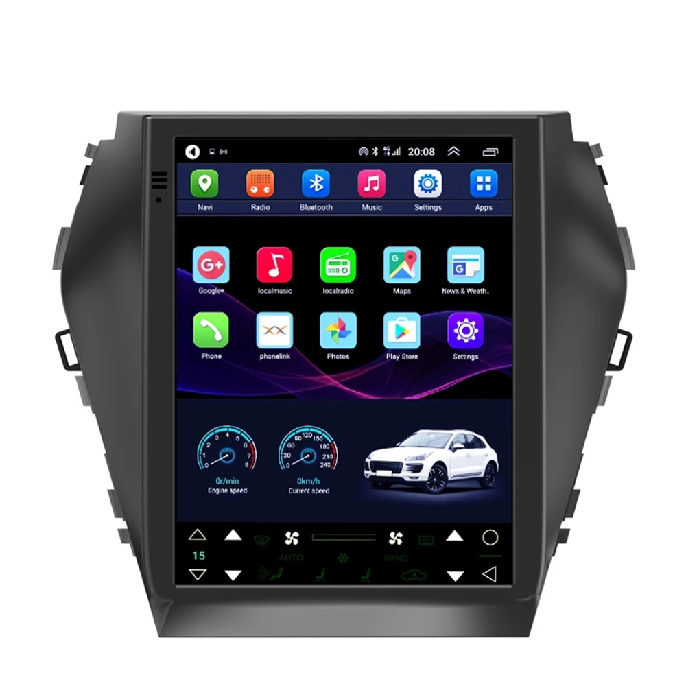 9 7 &quotTesla стиль экран Android 10 GPS автомобильное радио для Hyundai IX45 SantaFe мультимедиа