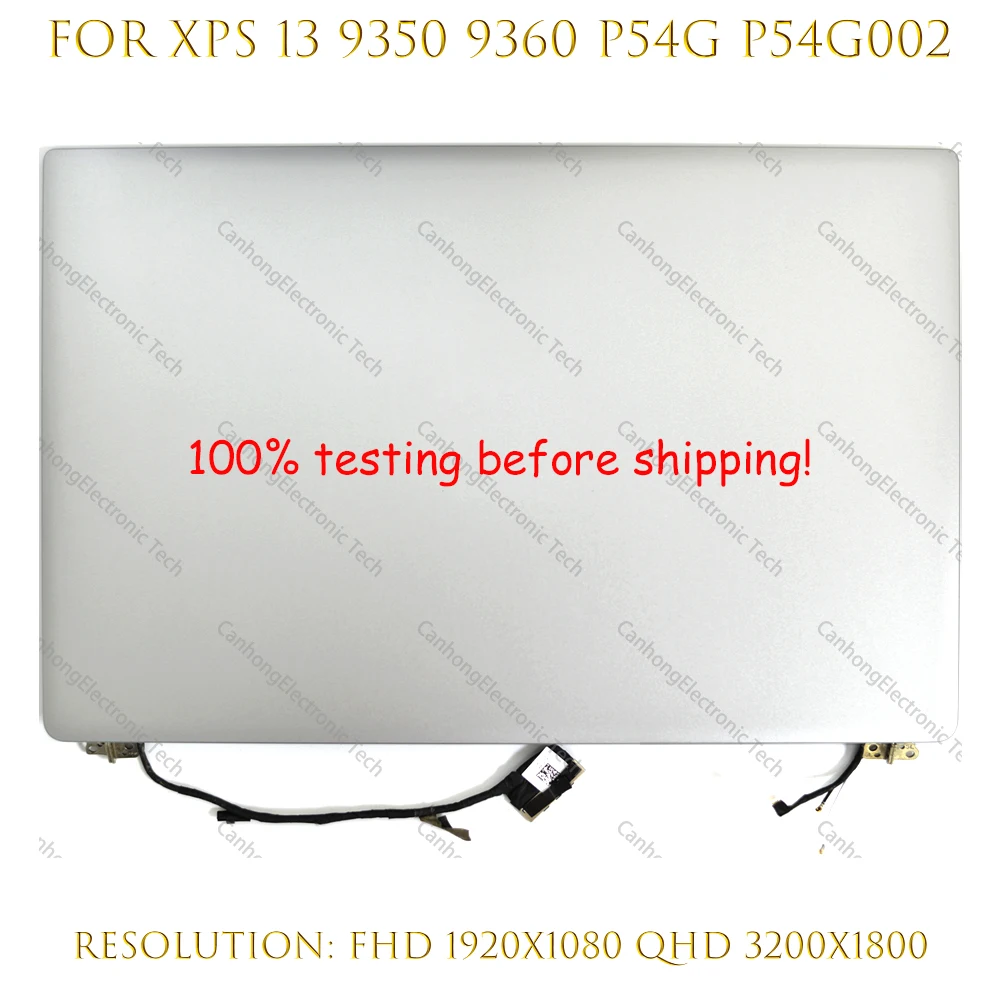

Original 13.3 LCD Touch Screen Digitizer Complete Assembly for Dell XPS 13 9343 9350 9360 P54G WT5X0 N6CH2 HP2YT 3200x1800