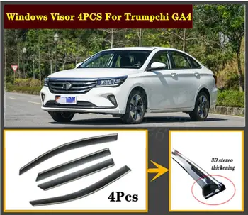 

4pcs Set 2003-2020 OEM For Trumpchi GA4 Stainless steel window Visor Shade Vent Wind Rain Deflector Guards Cover