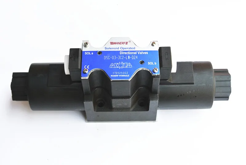 Válvula de Solenóide Válvula de Reversão Hidráulica 3c6 3c60 Dl-24v 220vlw Dsg03-3c2 3c3 3c4 3c5