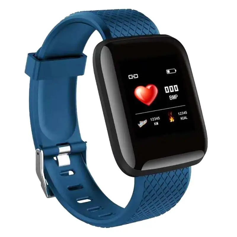 YX-6 Bluetooth Touch кровяное давление монитор сердечного ритма водонепроницаемый Smartband - Цвет: Blue