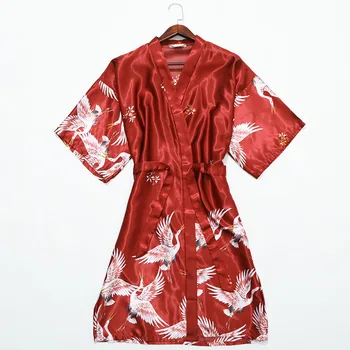 

Women Sexy Nightgown Silk Kimono Dressing Gown Babydoll Lace Lingerie Bath Robe Nightwear bathrobe Night Dress Sleepwea