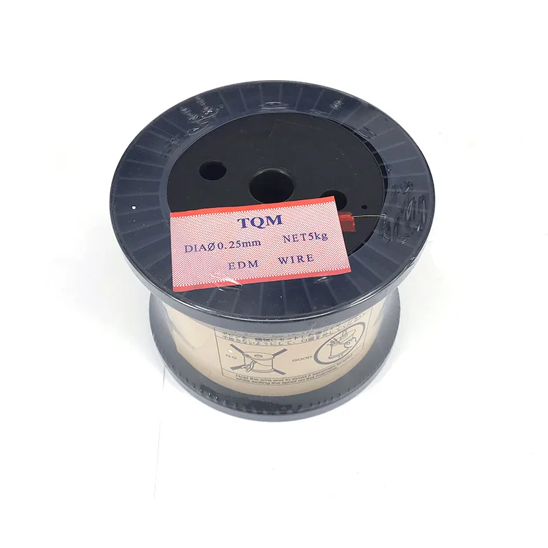 EDM Brass Wire 0.25mm Tension Strength 900N-1000N for Low Speed CNC EDM Wire Cutting Machine
