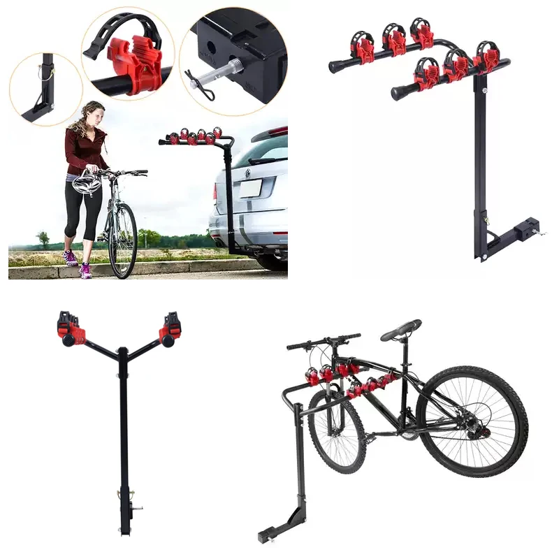  BV Soporte de enganche para 4 bicicletas para coche, camión,  SUV, estilo bandeja, diseño inclinable inteligente, estante de enganche de  bicicleta : Deportes y Actividades al Aire Libre