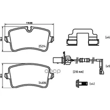 Колодки Тормозные Audi A6 11-/A7 10- Задние С Датч. Brembo P85150 Brembo арт. P85150