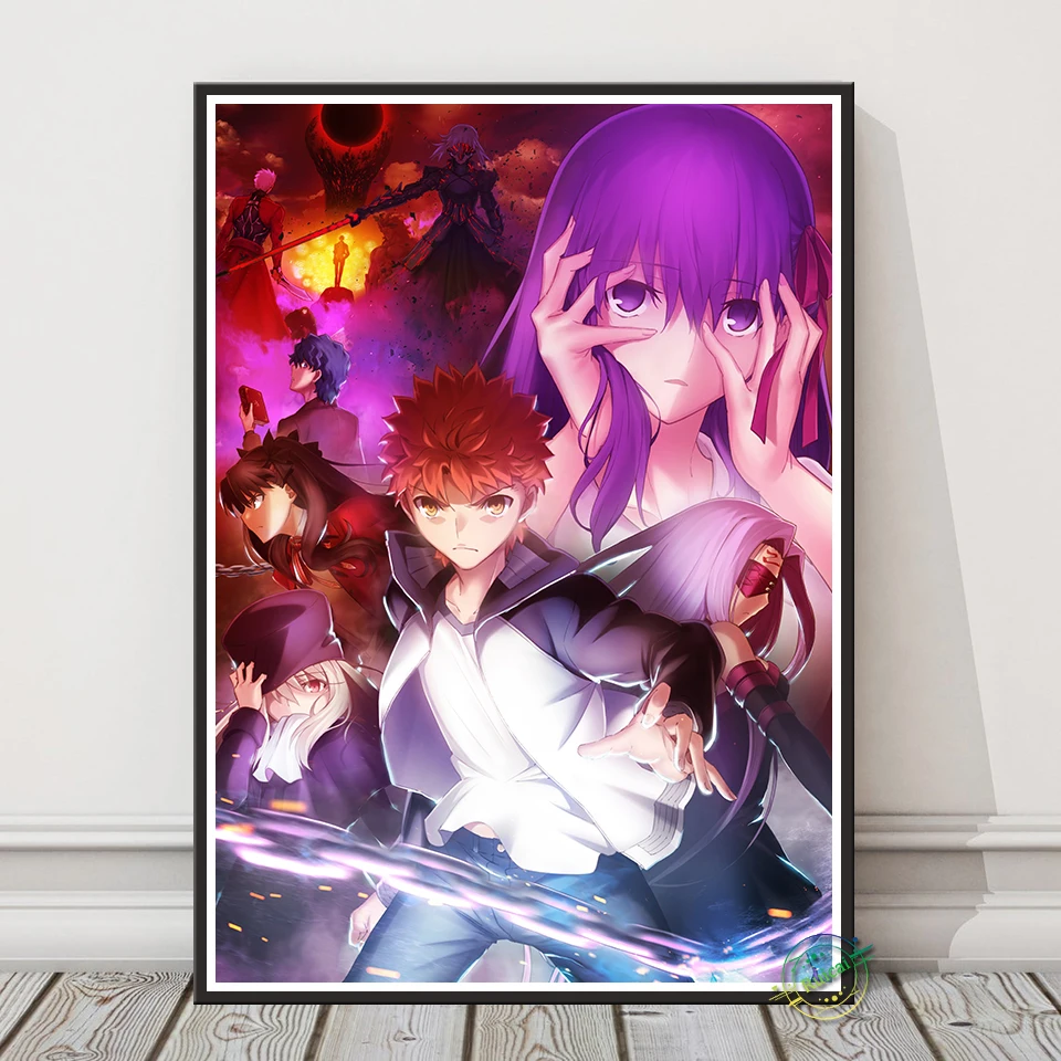 Japanese Anime Game Fate Stay Nigh Canvas Painting Poster, Fan Collection  Gift, Game Subject Wall Decor