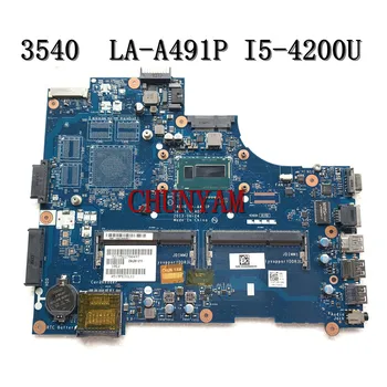 

I5-4200U FOR DELL Dell Latitude 3540 laptop motherboard CN-06TJHN 6TJHN ZAL00 LA-A491P REV:1.0(A00) mainboard 100%Tested