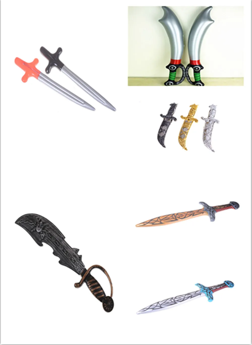 6 видов пиратских мечей аниме надувные мечи игрушка Детские садовые игрушки