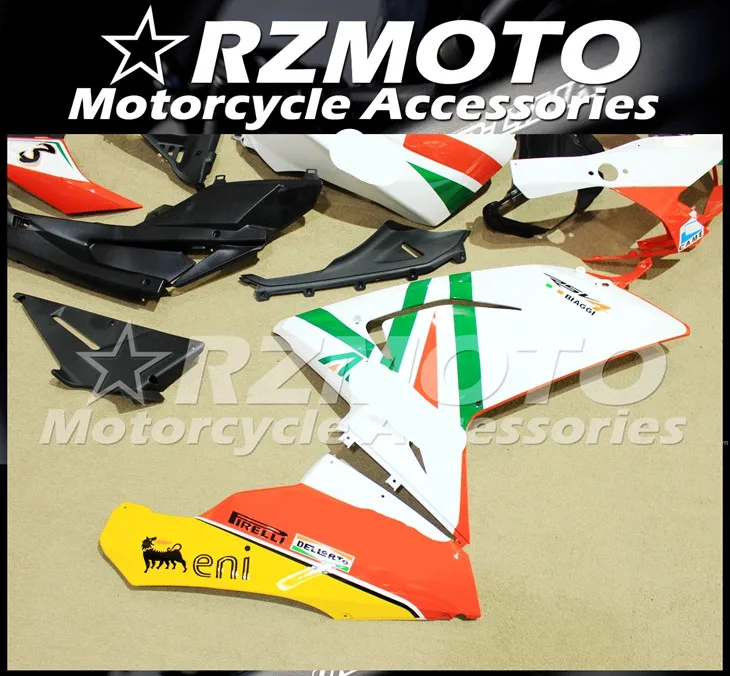 ABS мотоцикл обтекатель комплект для APRILIA RS125 2006-2011 год кузов литья под давлением Магазин № 1848