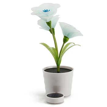 

Solar Energy Indoor Desktop Waterproof Orchid Shape Living Room Landscape Home LED Plant Light Luminous Potted Battery Powered