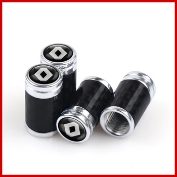 

Car Tire Valves Stems Tyre Valve Dust Caps for Renault Loguna Zoe Koleos DACIA Duster Logan Fluence etc Carbon Fiber Accessories