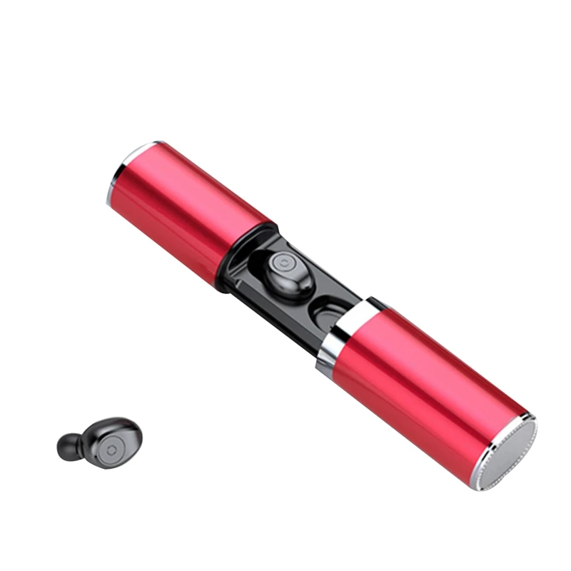 Red Новые TWS 5,0, Bluetooth наушники, водонепроницаемые беспроводные наушники, спортивные наушники с микрофоном, игровые гарнитуры для телефона, свободные руки - Цвет: Red