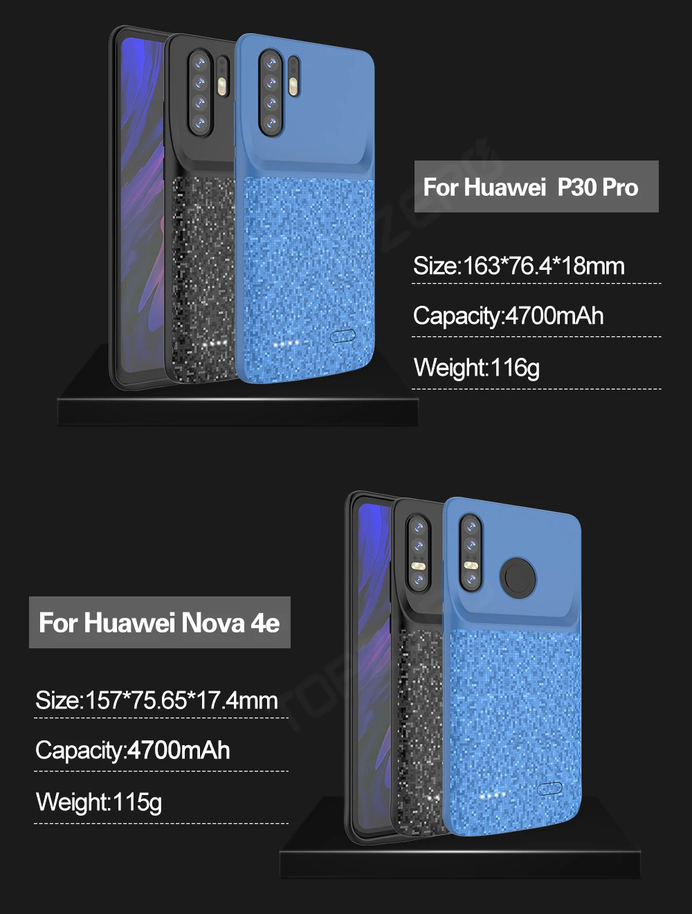 Батарея чехол для huawei Honor 8x 9x 10lite 20pro Сверхлегкий Powerbank чехол для huawei Коврики 20pro Nova 3i 4e P20lite P30pro Y7