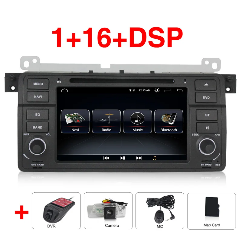 Android 8,0 автомобильный dvd-плеер радио аудио gps Navi для BMW 3 серии E46 M3 Rover 75 с wifi BT RDS DVR камера E46 - Цвет: Car dvd camera DVR