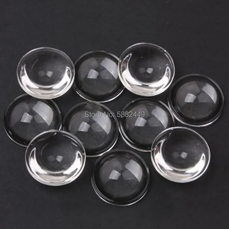 10 Lenti LED 90° Ad Alta Potenza, Diametro 23mm, In PMMA Con Supporto Bianco, Fai Da Te