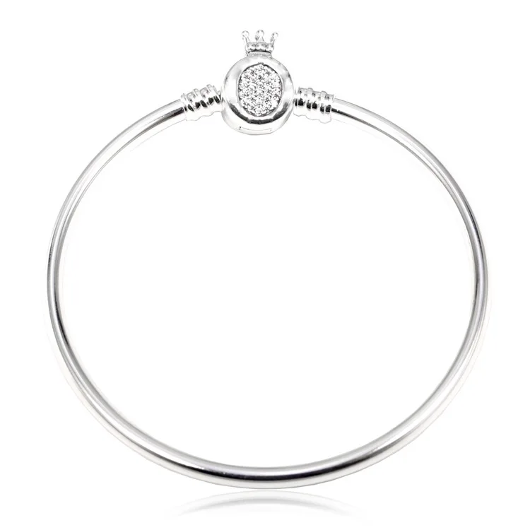 Подлинный 925 пробы серебряный браслет Moments Crown O& Snake браслет-цепочка подходит для женщин Шарм из бисера Diy модное ювелирное изделие