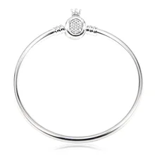 Подлинный 925 пробы серебряный браслет Moments Crown O& Snake браслет-цепочка подходит для женщин Шарм из бисера Diy модное ювелирное изделие