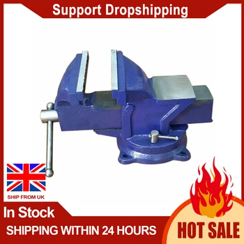 

Household Mini Flat Table Steel Vise Manual Bench Clamp for DIY Craft Jewelry Woodworking Carving Milling Vise 6 Inch 12kg
