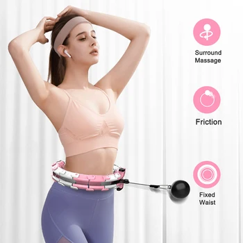 

Indoor Fitness Smart Hip Hoops For Adults Weighted Hip Hoop Waist Thin Belly Removable Home Sports Equipment Health Massage