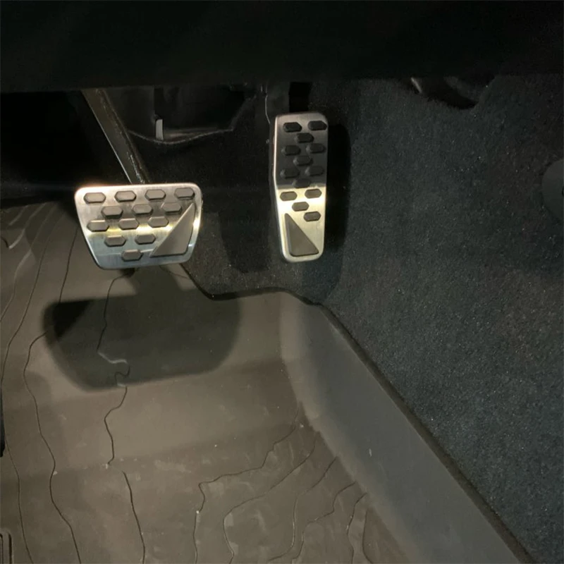 Car Gas Brake Pedals Cover Auto Stainless Steel Foot Pedal Pad Kit For