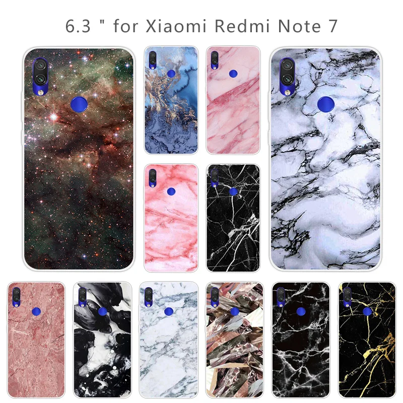 

DIY Painted Cases for Redmi Note 7 Silicone Back Cover for Xiaomi Redmi Note7 Pro/lite 6.3" Capa Ultrathin Clear TPU Soft Shell