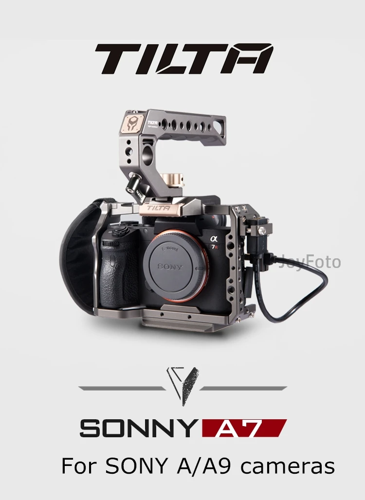 Tilta A7 A9 Rig Kit A7 iii Полная Клетка TA-T17-A-G Верхняя ручка опорная пластина Фокус Ручка для sony A7 A9 A7III A7R3 A7M3 A7S3