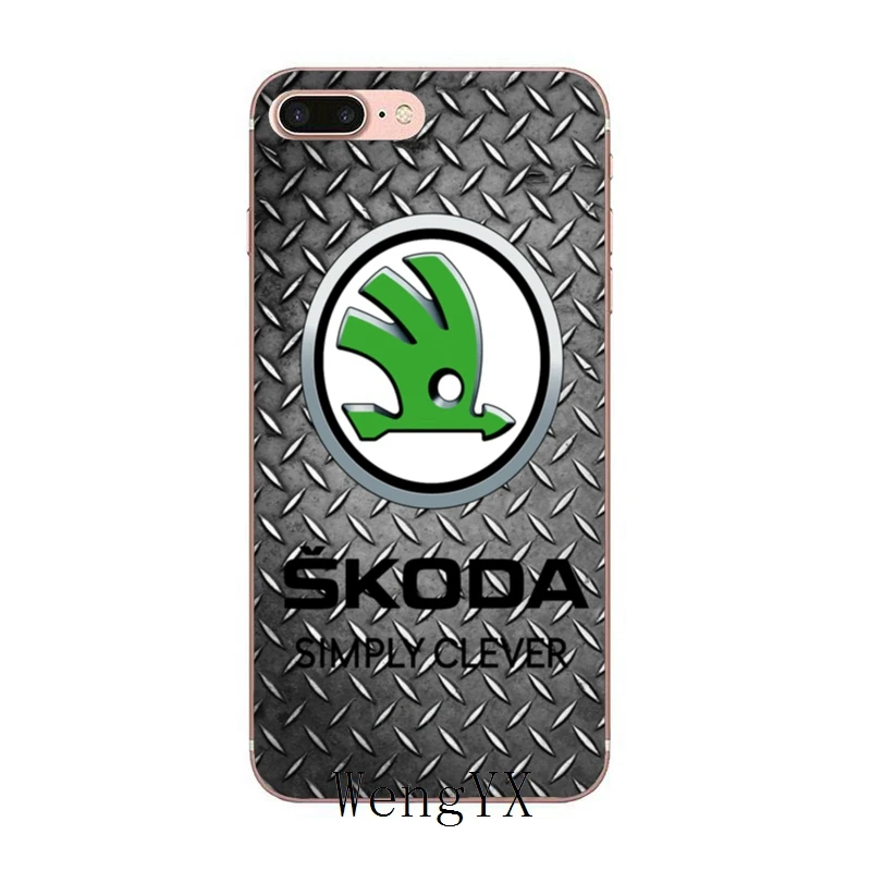 Чехол для samsung Galaxy J8 J7 J5 Prime pro J3 A7 A5 A3 Skoda OCTAVIA III автомобильные брелки с логотипом Мягкая обложка чехол - Цвет: Skoda-car-logo-A-07