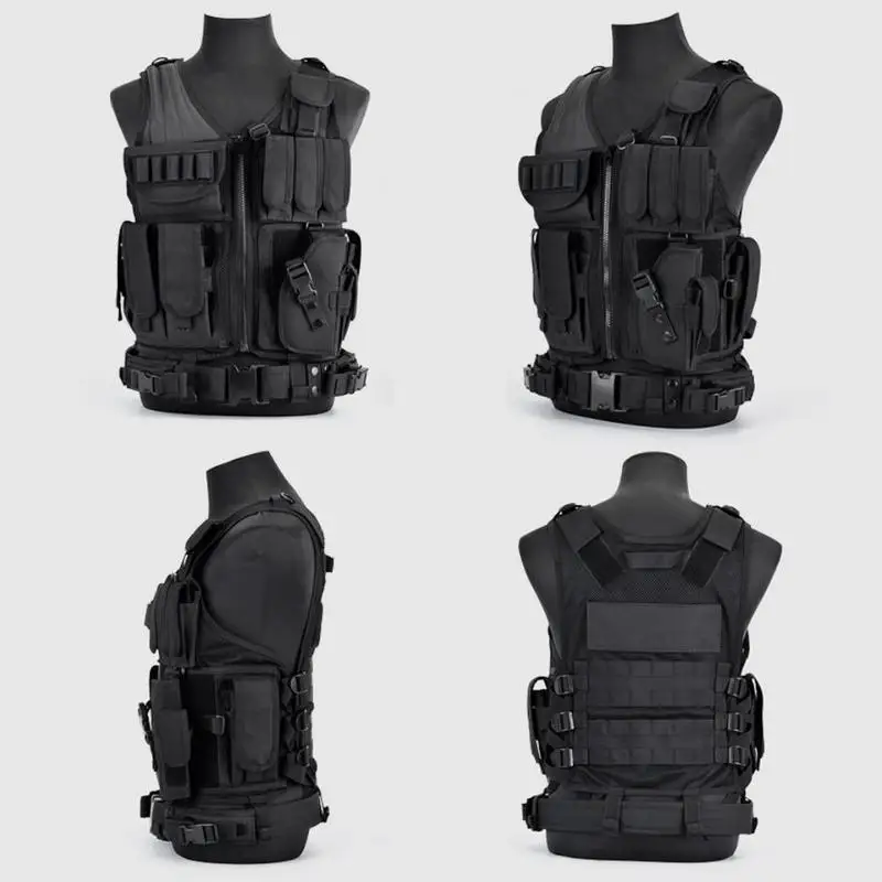 Adjustable Military Men s Tactical Camouflage Vest Outdoor Hunting CS Shooting Hunting Vest Clothing