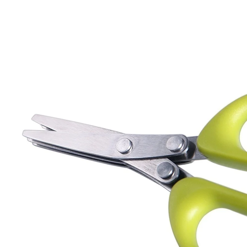 15CMMinced 5 Layers Basil Rosemary Kitchen Multi-Layers scissor Shredded Chopped Scallion Cutter Herb Laver Spices Cook Tool Cut 15CMMinced 5 Layers Basil Rosemary Kitchen Multi-Layers scissor Shredded Chopped Scallion Cutter Herb Laver Spices Cook Tool Cut