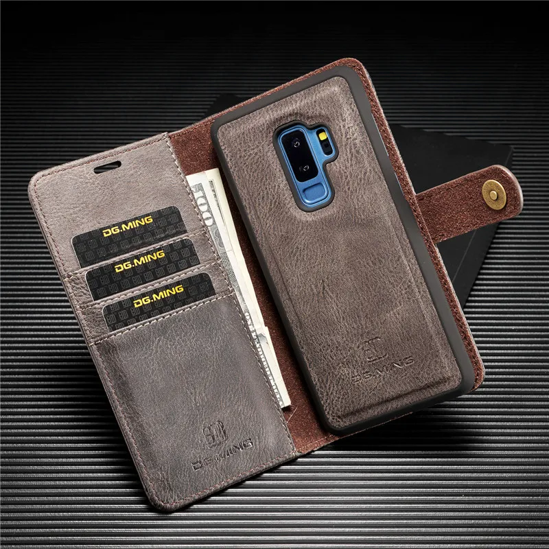 DG.MING для SAMSUNG S7/S7EDGE S8/S8PLUS S9/S9PLUS чехол Ретро Магнитный 2 в 1 кошелек o роскошный