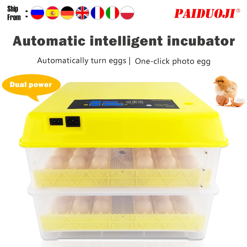 Full Automatic Quail Chick Egg Incubator Brooder Hatchery Poultry