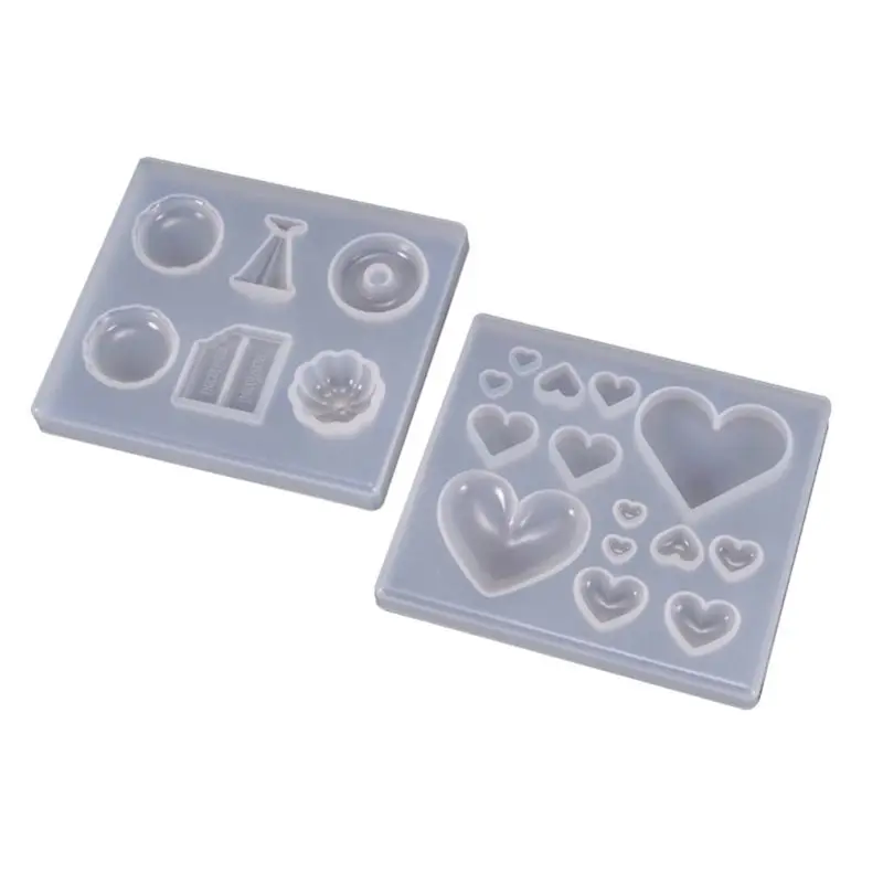 

Silicone Molds UV Resin Crafts Making DIY Crystal Epoxy Mold Candy Heart-shaped Patch Decoration