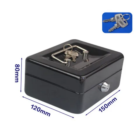 Key Locker Safe Home Shop Steel Mini Money Box Security Cash box Storage Box Hidden Coin Money Jewellery