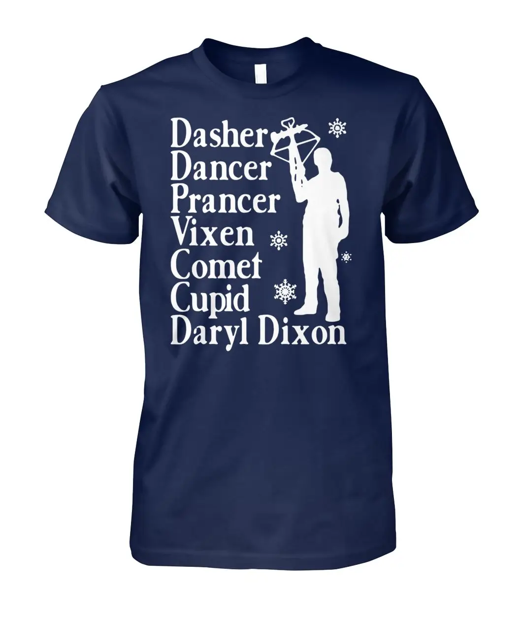 Забавный Дашер танцор прадансер Vixen Comet Cupid Daryl футболка Диксон. Летняя хлопковая