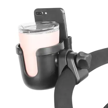 

2 In 1 Cart Cup Holder + Mobile Phone Box ABS Firm And Reliable Durable Tpr Antiskid Gasket Strong Compatibility