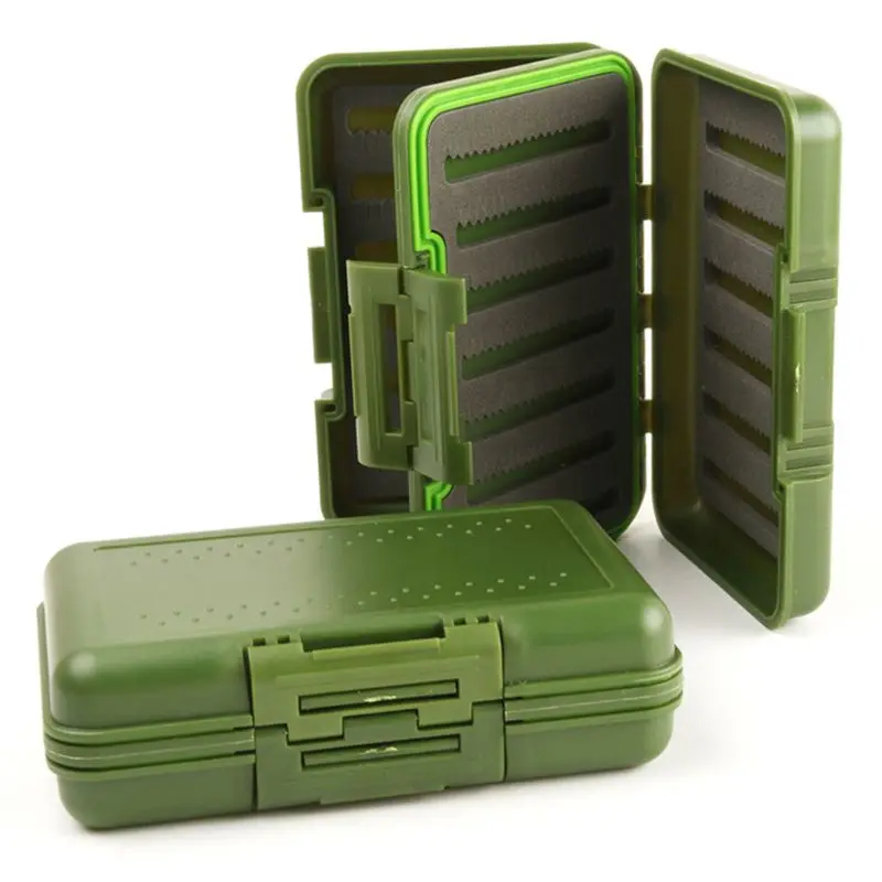 Large Waterproof Fly Fishing Box Double Side Fishing Tackle Suitcase