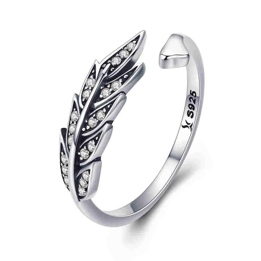 VOROCO 925 пробы Серебряное обручальное кольцо, многостильные кольца, Открытый регулируемый размер пальцев для женщин, модное ювелирное изделие VSR036