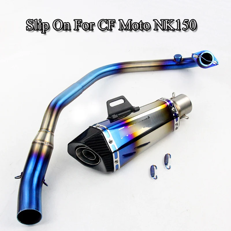 

Slip On NK150 Exhaust System Pipe Motorcycle Front Link Connect Pipe Exhaust Muffler Tip Tube For CF Moto NK150 Scooter Escape