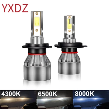 

YXDZ 2PCS LED 9000LM/PAIR Mini Car Headlight Bulbs H1 H7 H8 H9 H11 Headlamps Kit LED Fog Light Auto Lamps 4300K 8000K 12V