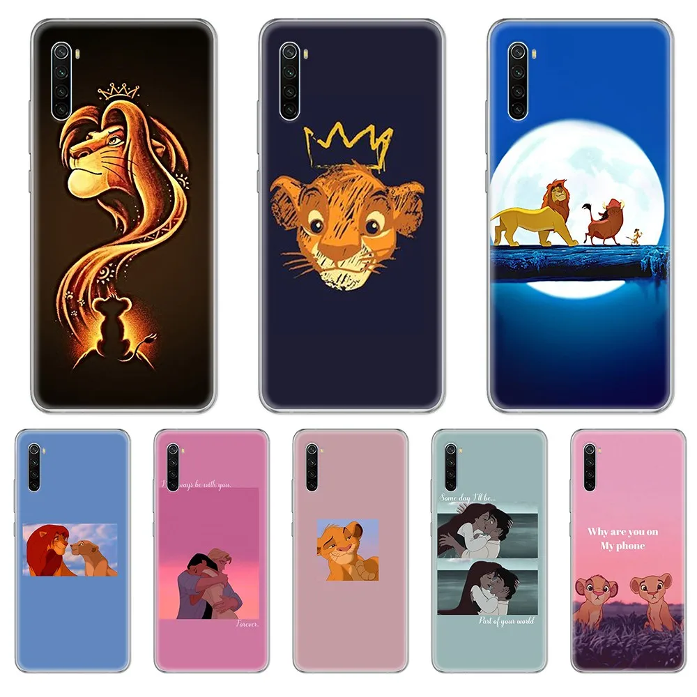 Прозрачный чехол для телефона с изображением короля льва Симбы хакуны Матата xiaomi