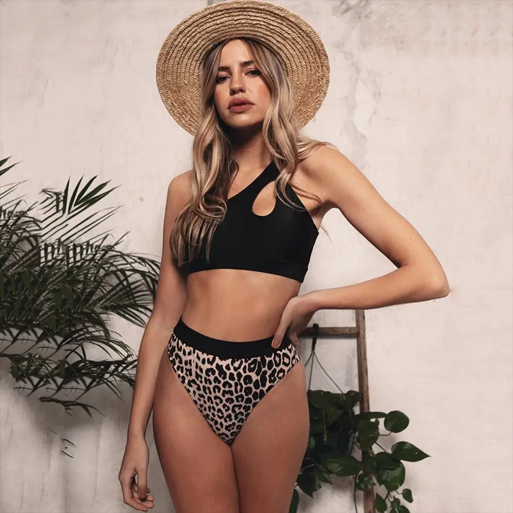 

High Waist Swimwear 2020 New Leopard print Bikinis Women Swimsuit Vintage Retro Bathing Suit