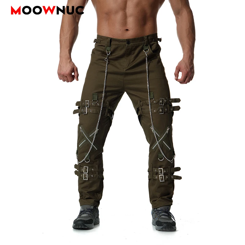 Осенние штаны в стиле милитари, большие размеры, уличная мужская повседневная одежда карго, Hombre, хлопок, индивидуальный стиль сафари, мужские брюки MOOWNUC
