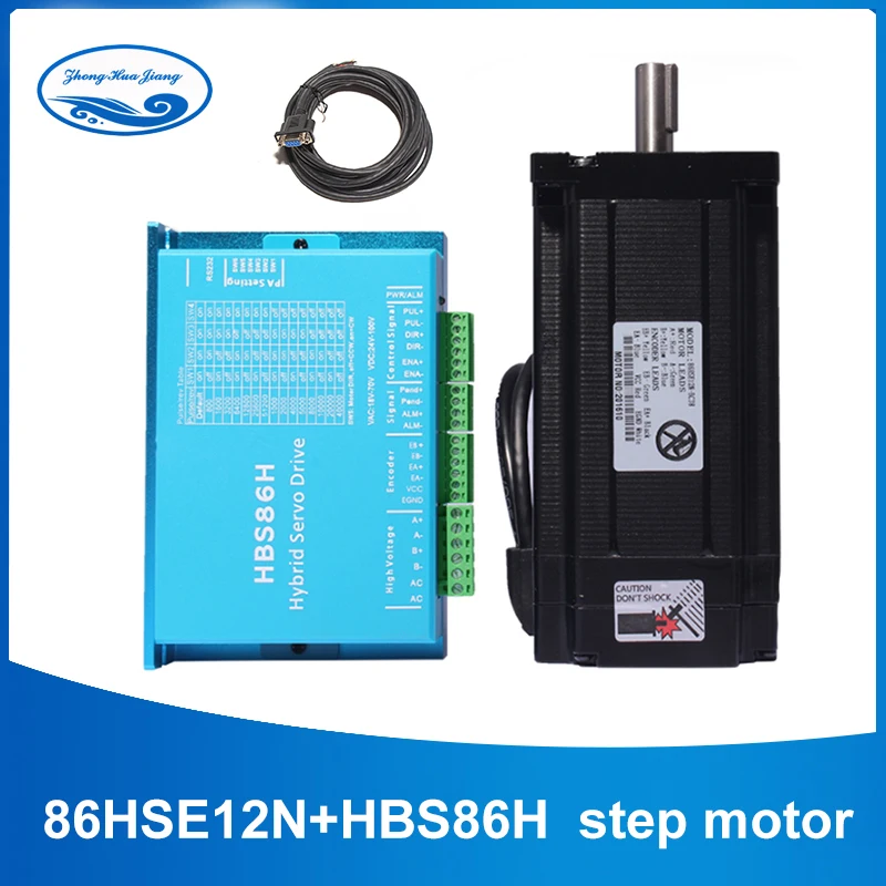 

Nema 34 Stepper Motor Driver Servo Motor 86HSE12N+HBS86H Closed-loop step motor 12NM Nema34 86 Hybrid closed loop 2-phase