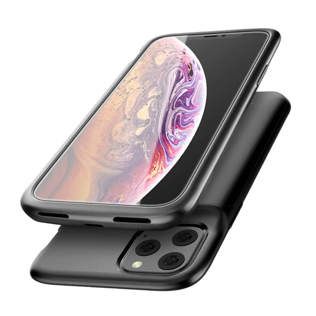 LEORY для iPhone 11 5000 mAh/11pro 4800 mAh/11pro MAX 5000mAh тонкая батарея зарядное устройство ABS телефон батарея Зарядка крышка блок питания комплект
