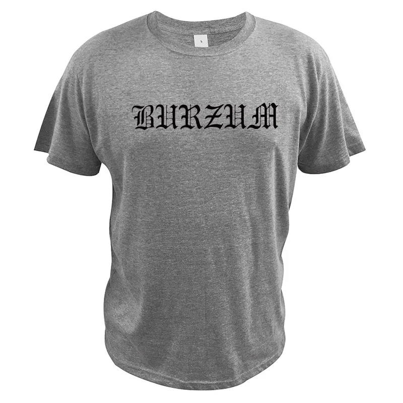 Burzum T Shirt Black Metal Tee Diablo Cool Letter Print Shirt Simple Short Sleeve Breathable O-neck